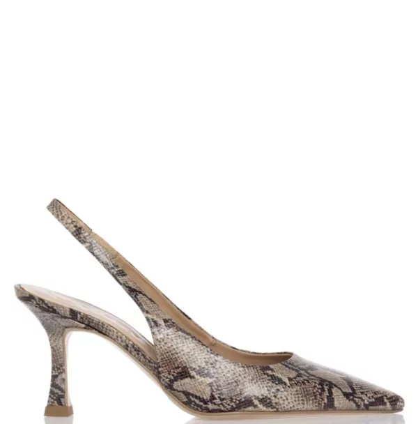 Sante Shoes Γυναικείες Γόβες Μπεζ- Φιδέ