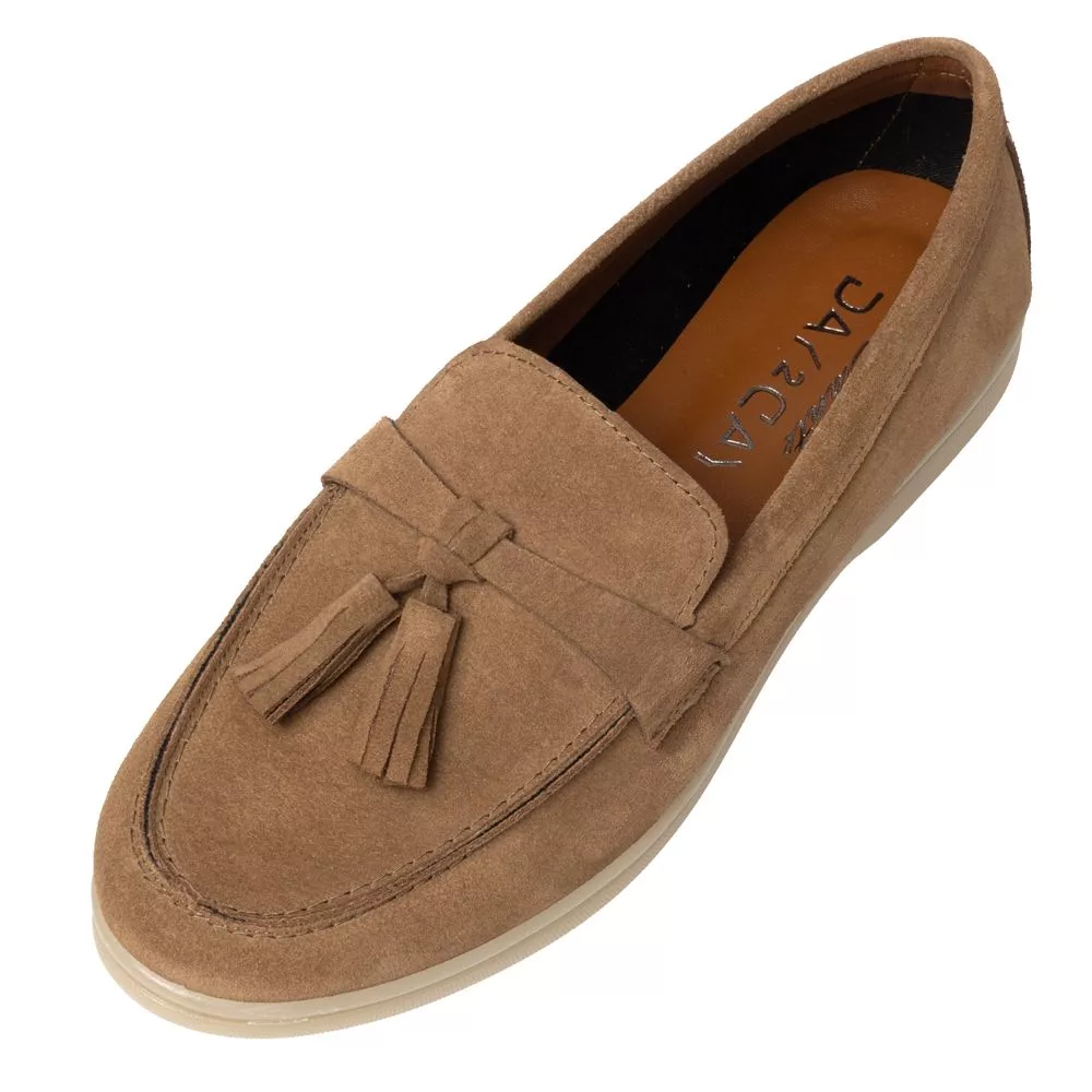 Sante Γυναικεία Loafers Suede σε Καμηλό Χρώμα 2 Sante Γυναικεία Loafers Suede σε Καμηλό Χρώμα - Image 2