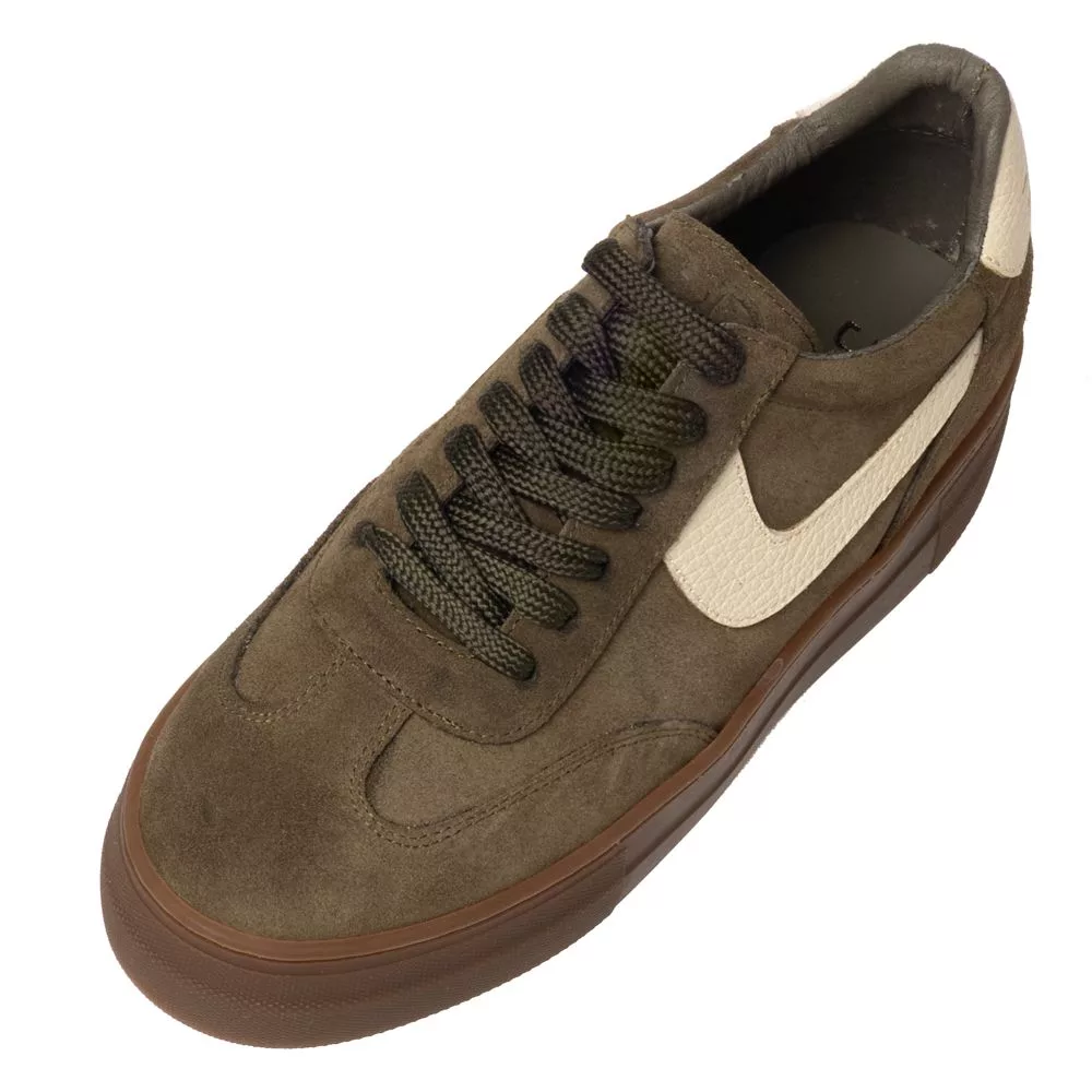 Γυναικείο Sneaker Sante D2D Leather Collection Λαδί 2 Γυναικείο Sneaker Sante D2D Leather Collection Λαδί - Image 2