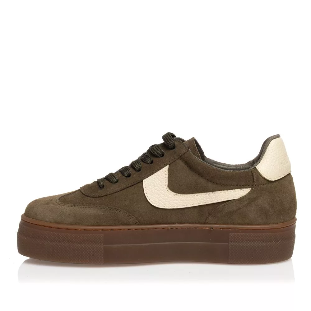 Γυναικείο Sneaker Sante D2D Leather Collection Λαδί 5 Γυναικείο Sneaker Sante D2D Leather Collection Λαδί - Image 5