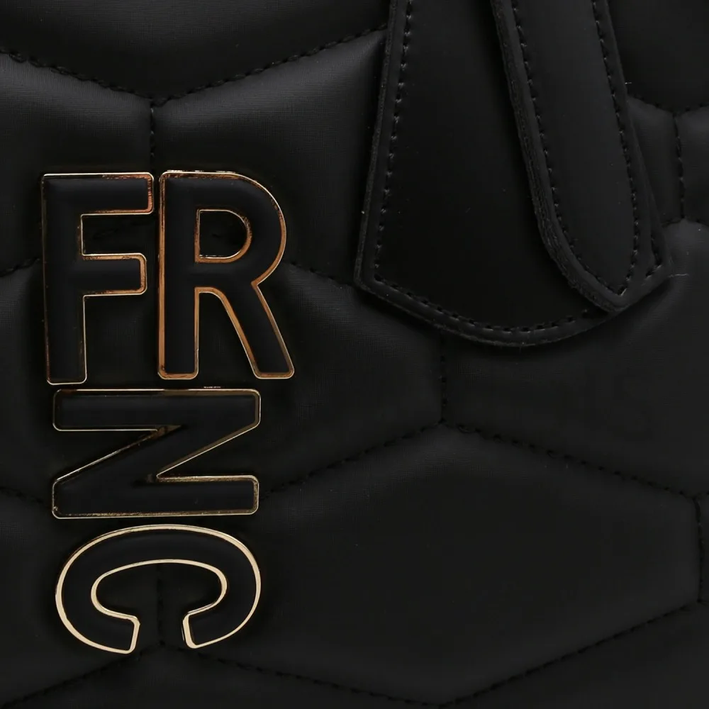 FRNC Μαύρη Καπιτονέ Τσάντα Χειρός και Χιαστί 3 FRNC Μαύρη Καπιτονέ Τσάντα Χειρός και Χιαστί - Image 3