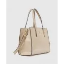 Verde Τσάντα Χειρός Μπεζ με Ανάγλυφη Υφή Croco 4 Verde Τσάντα Χειρός Μπεζ με Ανάγλυφη Υφή Croco - Image 4