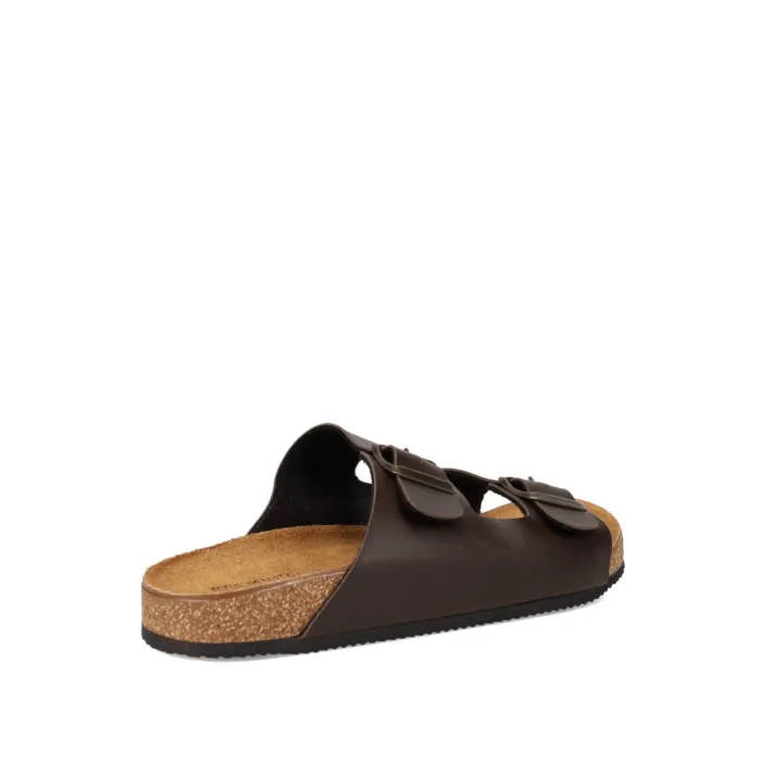 Easy Walk Καφέ Ανδρικό Δερμάτινο Footbed Σανδάλι με Αγκράφες 4 Easy Walk Καφέ Ανδρικό Δερμάτινο Footbed Σανδάλι με Αγκράφες - Image 4