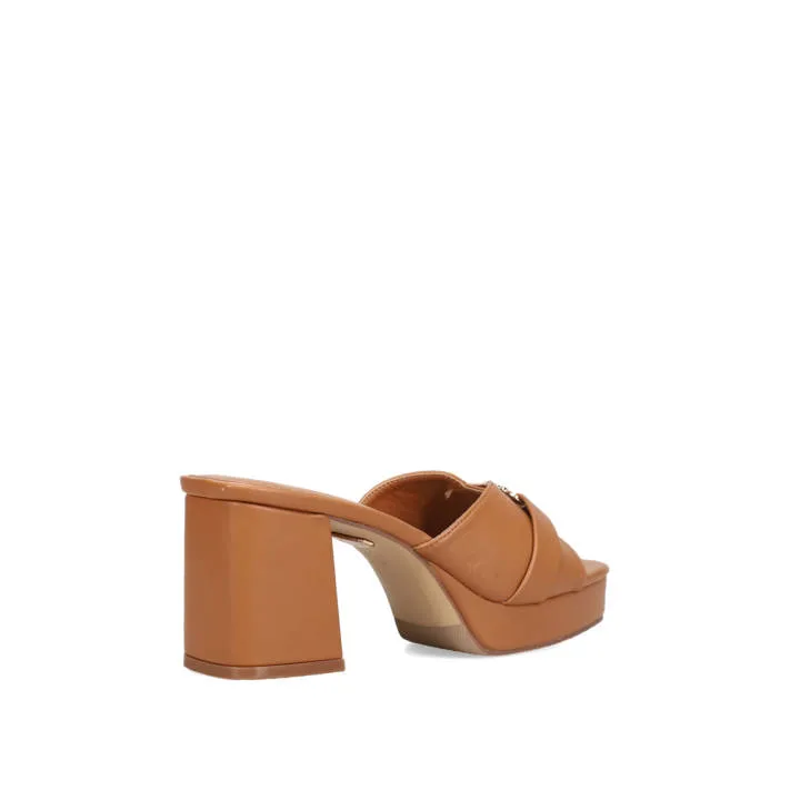 LAURA BIAGIOTTI Ταμπά Mules με Διακοσμητική Αγκράφα & Χοντρό Τακούνι 7cm 3 LAURA BIAGIOTTI Ταμπά Mules με Διακοσμητική Αγκράφα & Χοντρό Τακούνι 7cm - Image 3
