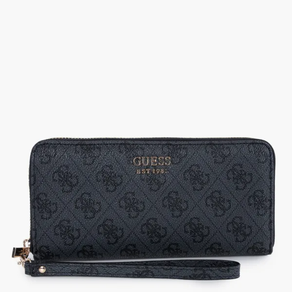 Guess Brenton SLG Wallet Coal Πορτοφόλι με Logo Print