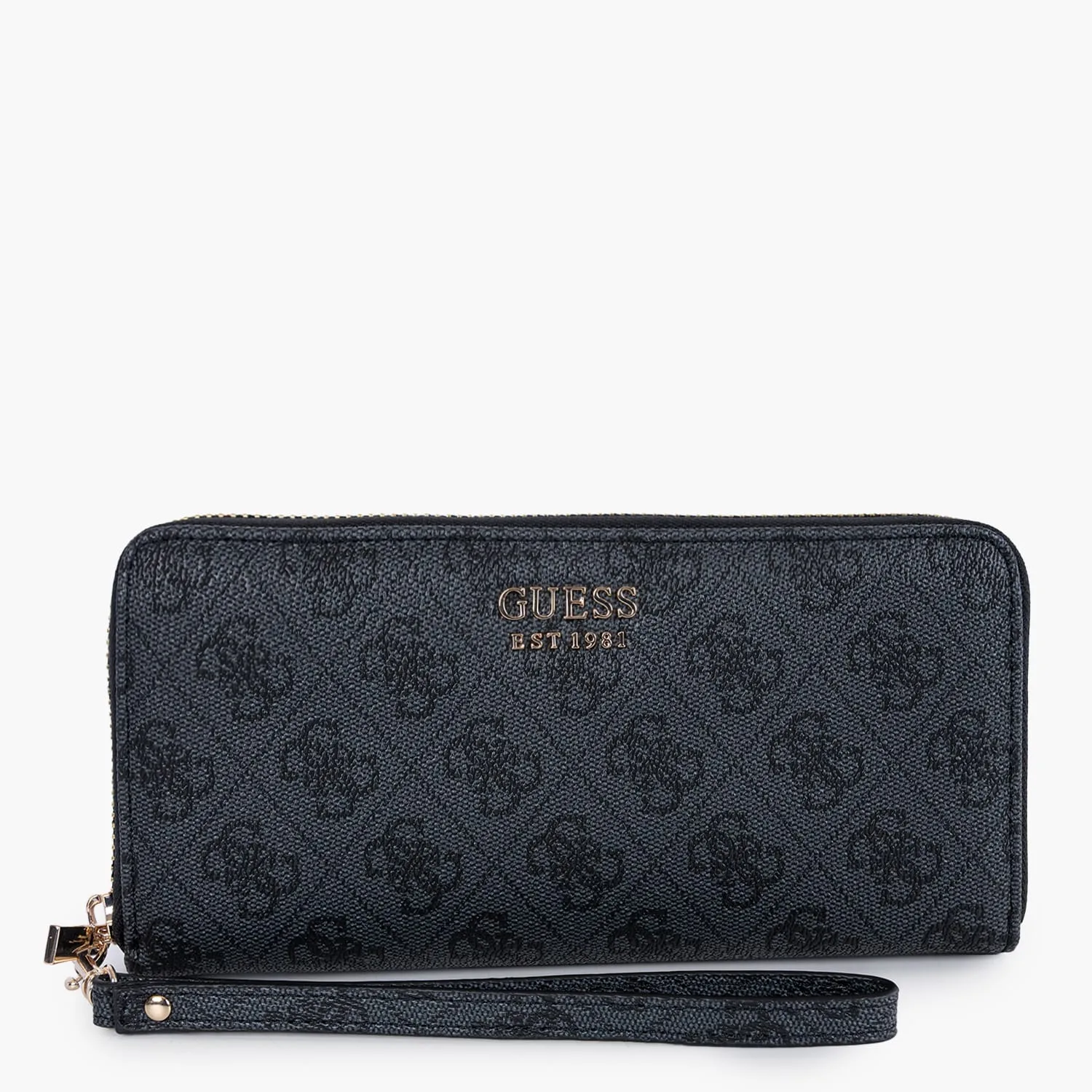 Guess Brenton SLG Wallet Coal Πορτοφόλι με Logo Print 1 Guess Brenton SLG Wallet Coal Πορτοφόλι με Logo Print