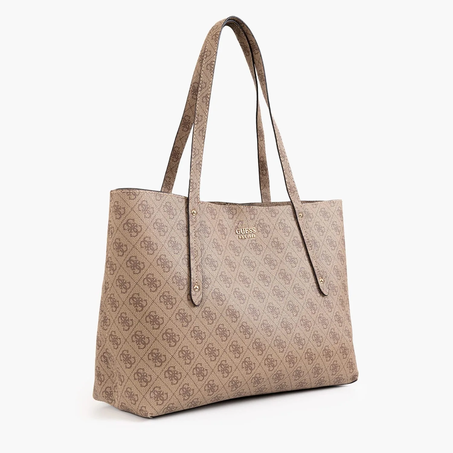 Guess Brenton Tote Bag Set με Pouch & Wallet – Καφέ Logo 2 Guess Brenton Tote Bag Set με Pouch & Wallet – Καφέ Logo - Image 2