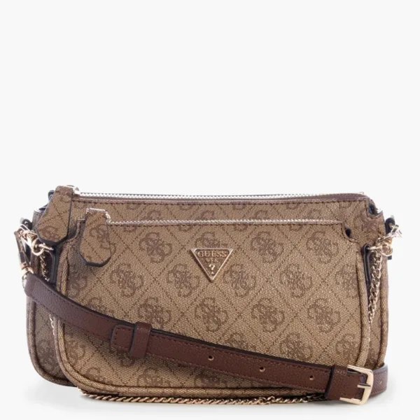 Guess Noelle II Mini Τσάντα Χιαστί Μπεζ