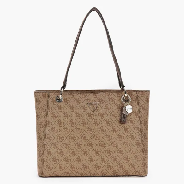 Guess Noelle II Tote Τσάντα Ώμου Μπεζ
