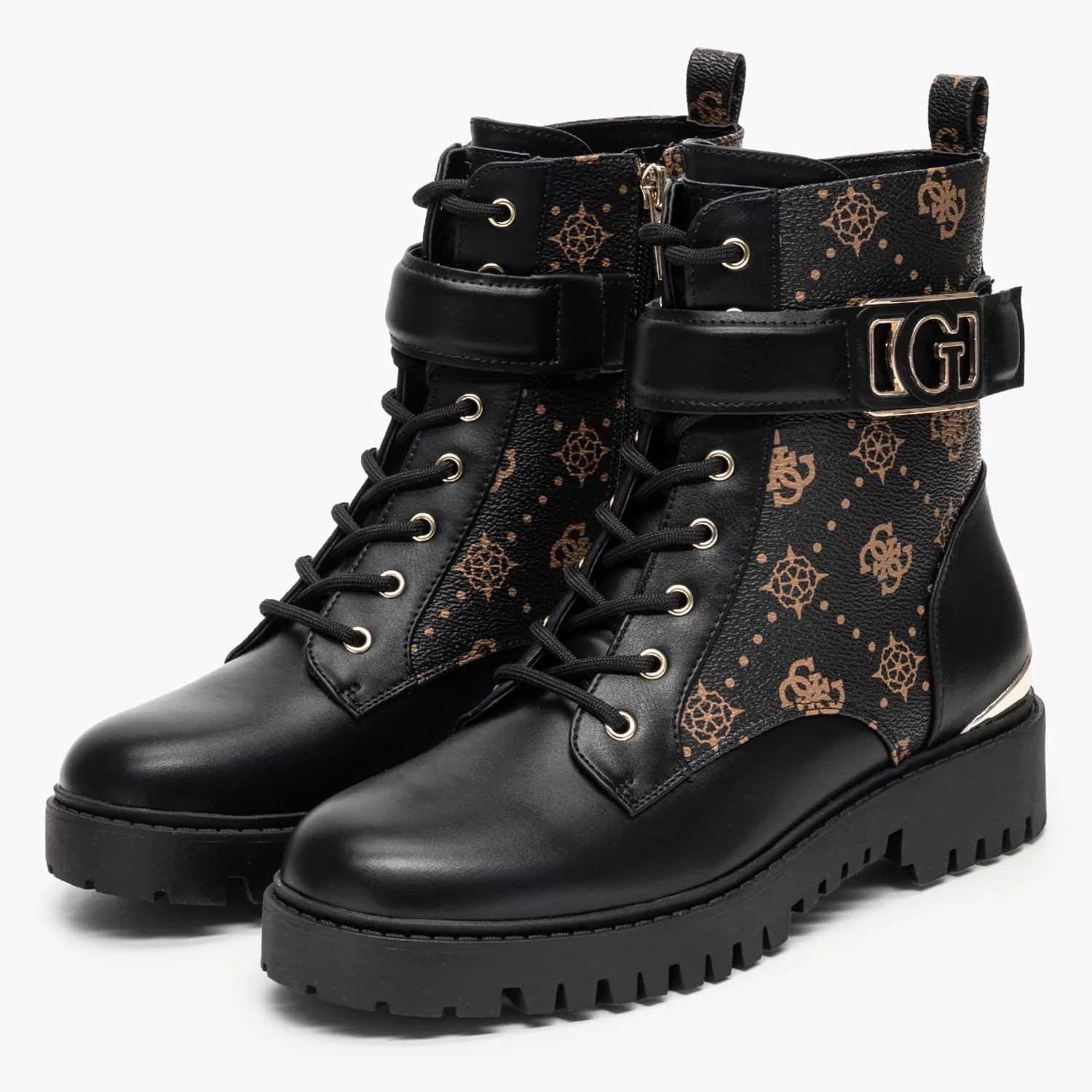 Guess γυναικείο μποτάκι με logo μοτίβο και chunky σόλα 4 Guess γυναικείο μποτάκι με logo μοτίβο και chunky σόλα - Image 4