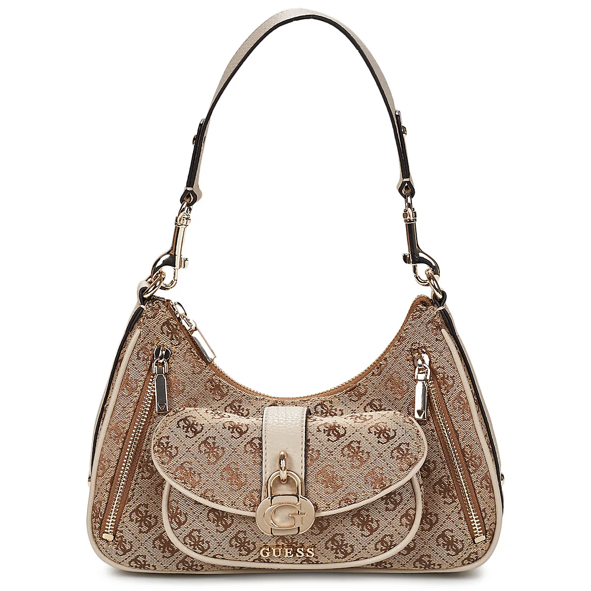 Guess Jessa Shoulder Bag 836218 – Latte Logo 1 Guess Jessa Shoulder Bag 836218 – Latte Logo