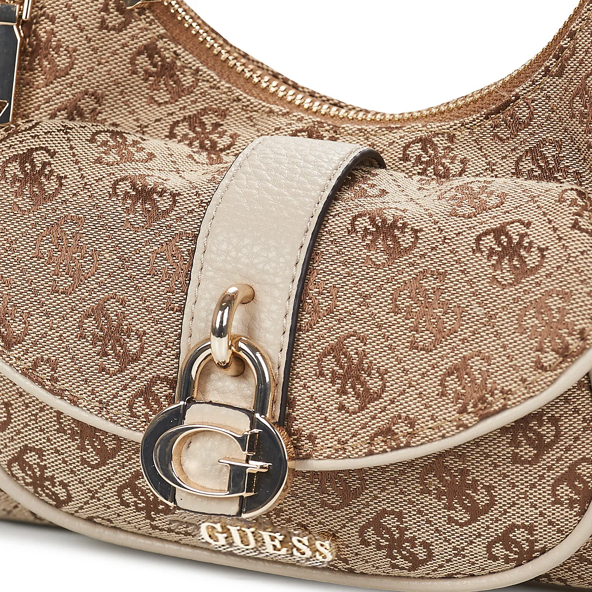 Guess Jessa Shoulder Bag 836218 – Latte Logo 4 Guess Jessa Shoulder Bag 836218 – Latte Logo - Image 4
