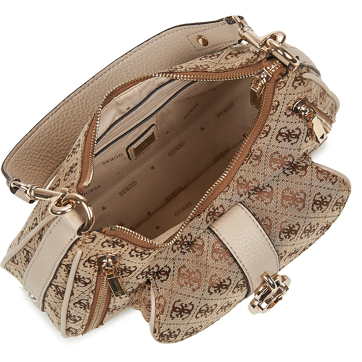 Guess Jessa Shoulder Bag 836218 – Latte Logo 5 Guess Jessa Shoulder Bag 836218 – Latte Logo - Image 5