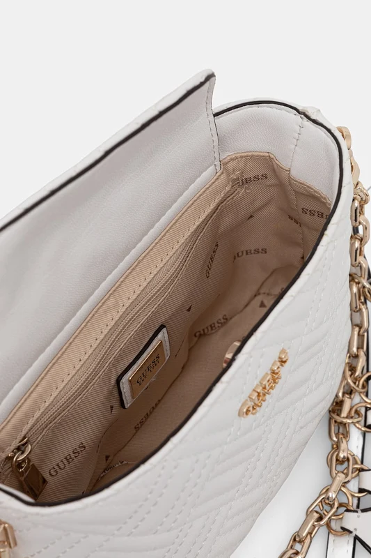 Guess Sally Mini Bag Λευκή Καπιτονέ Τσάντα Ώμου 5 Guess Sally Mini Bag Λευκή Καπιτονέ Τσάντα Ώμου - Image 5