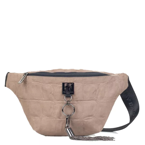 FRNC Γυναικεία Τσάντα Μέσης – Elephant Καστόρι με Croco Υφή