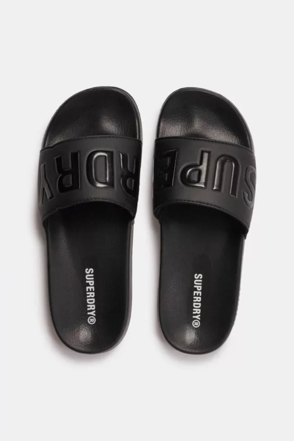 Superdry Αντρικές Παντόφλες Μάυρες