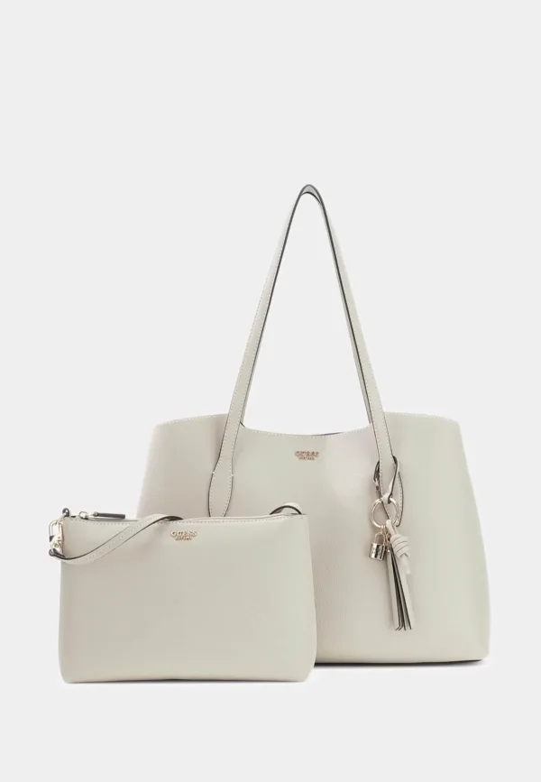 GUESS Melody Γυναικεία Τσάντα Ώμου Μπέζ Eco-Leather