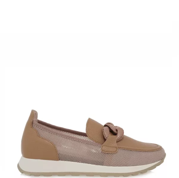 Exe Γυναικεία Loafers Καφέ