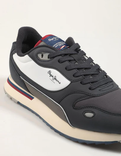 Ανδρικά Sneakers Pepe Jeans Μαύρο-Λευκό 2 Ανδρικά Sneakers Pepe Jeans Μαύρο-Λευκό - Image 2