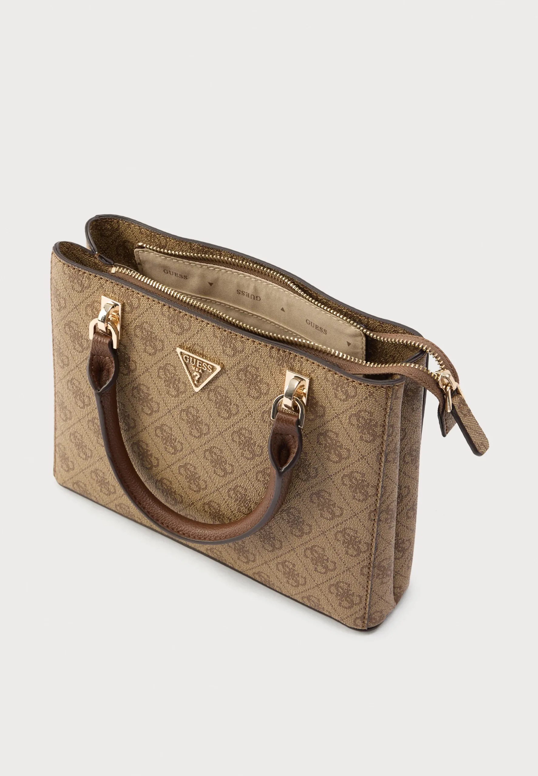 Guess Noelle II Γυναικεία Τσάντα Χειρός με Λουράκι – Καφέ 3 Guess Noelle II Γυναικεία Τσάντα Χειρός με Λουράκι – Καφέ - Image 3