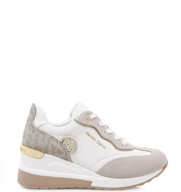 Renato Garini Γυναικεία Sneakers Άσπρο-Μπεζ