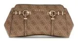 Guess Leona Logo Bag Latte Τσάντα Ώμου με Logo Print
