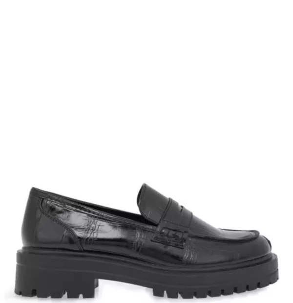 SEVEN Μαύρο Loafer με Chunky Σόλα | Γυναικεία Μοκασίνια