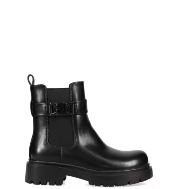 Γυναικεία Μποτάκια Laura Biagiotti – Μαύρο Δέρμα