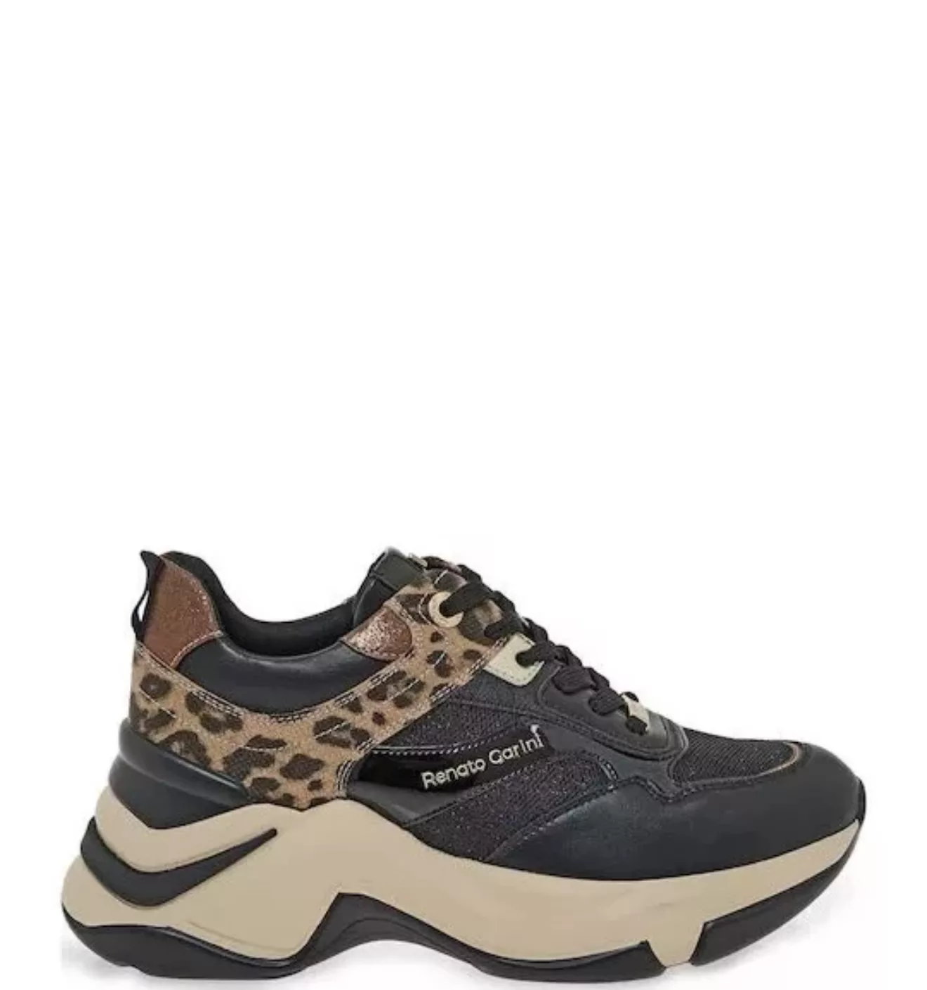 Γυναικείο Sneaker Renato Garini Μάυρο Με Leopar 1 Γυναικείο Sneaker Renato Garini Μάυρο Με Leopar