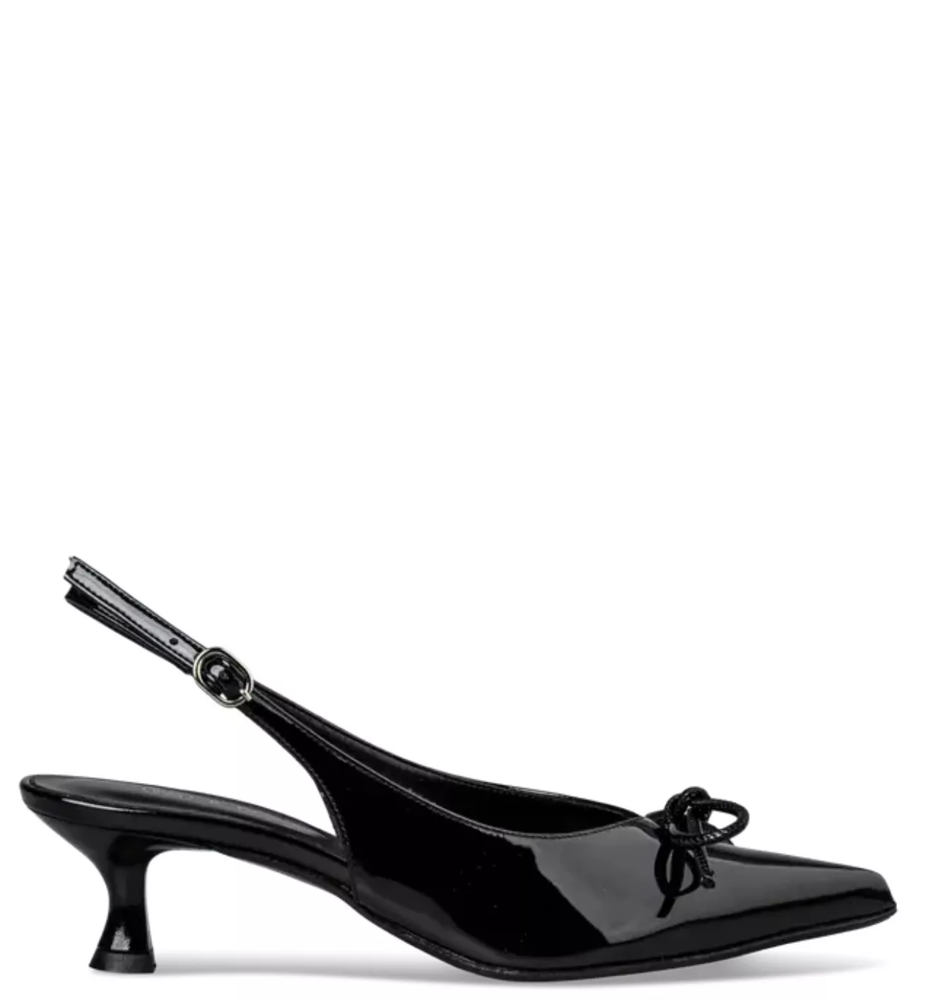 Envie Μαύρο Λουστρίνι Slingback με Φιόγκο – Κομψό & Άνετο Kitten Heel Παπούτσι 1 Envie Μαύρο Λουστρίνι Slingback με Φιόγκο – Κομψό & Άνετο Kitten Heel Παπούτσι