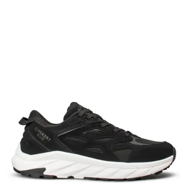 Superdry Ανδρικά Sneakers Μαύρα με Ελαφριά Σόλα & Casual Στυλ