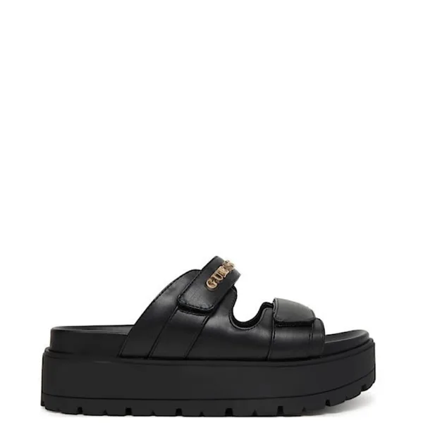 GUESS Chunky Platform Sandals Μαύρα
