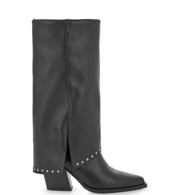 Sales! 302 Seven Μαύρες Μπότες με Studs και Western Design