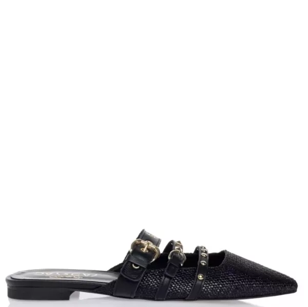 Sante Shoes Γυναικεία Flats Μαύρα