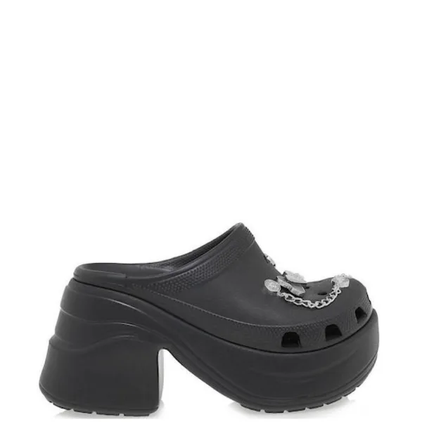 Sales! 493 EXE Platform Clogs με Διακοσμητικά Μαύρα