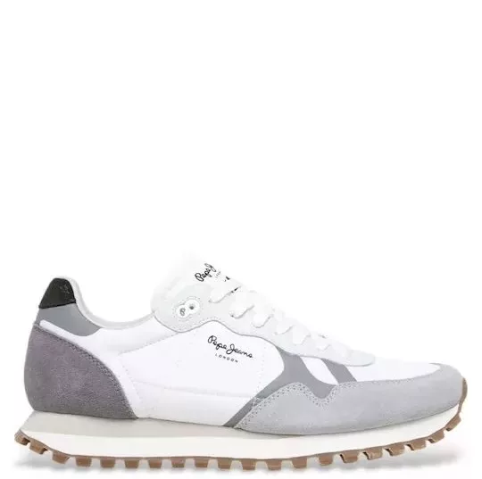 Pepe Jeans Αντρικά Sneakers Γκρι-Άσπρο
