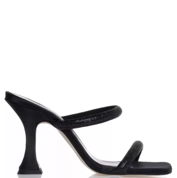 Sante Shoes Γυναικεία Πέδιλα Μαύρα