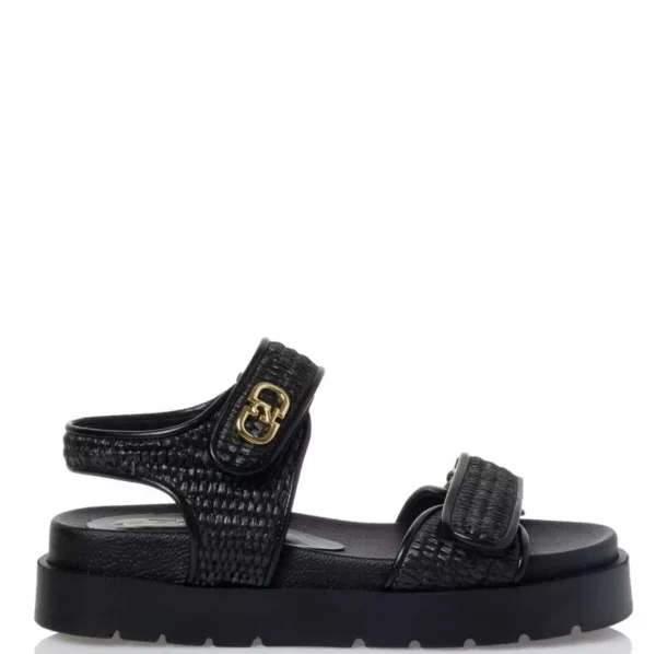 Sante Γυναικεία Flats Μαύρα