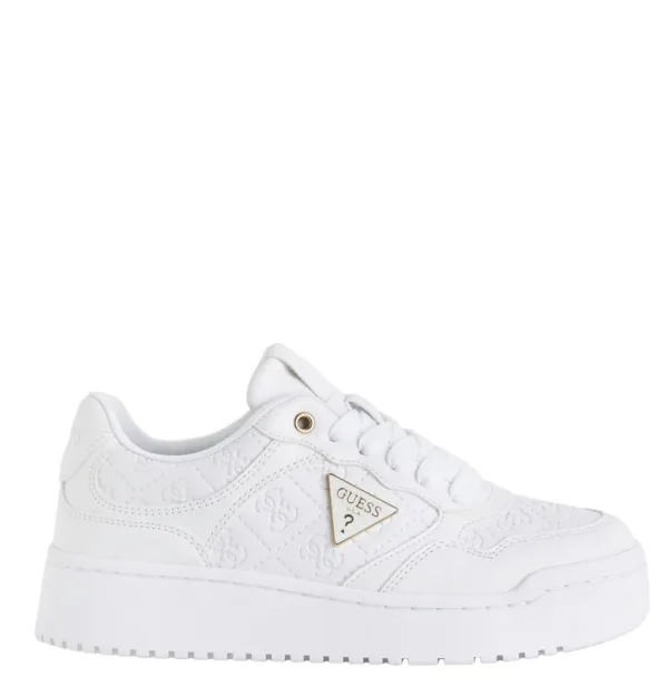 Guess Γυναικεία Λευκά Sneakers με Logo