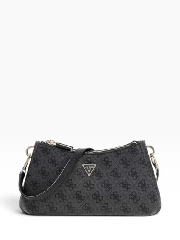 Guess Noelle II Mini Τσάντα Ώμου Coal Logo