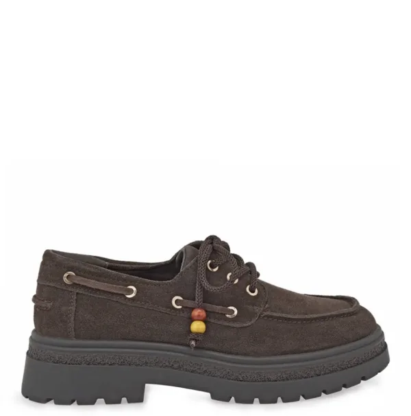 EXE Γυναικεία Δερμάτινα Boat Shoes Καφέ Καστόρι