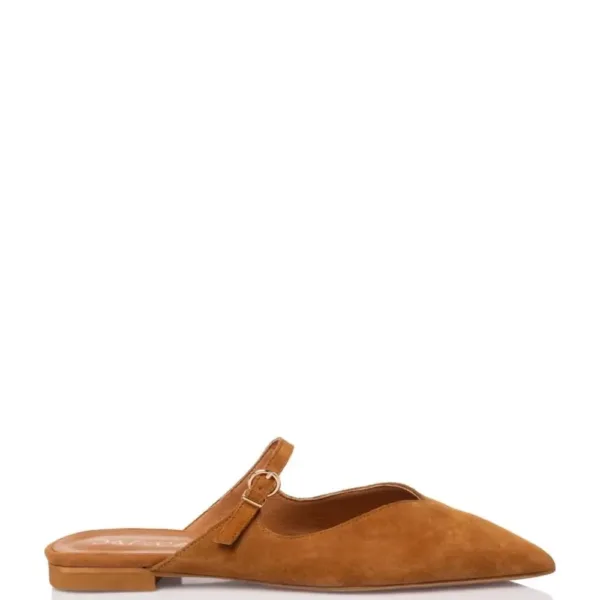 Sante Γυναικείο Flat Mule Ταμπά με Διακοσμητικό Λουράκι