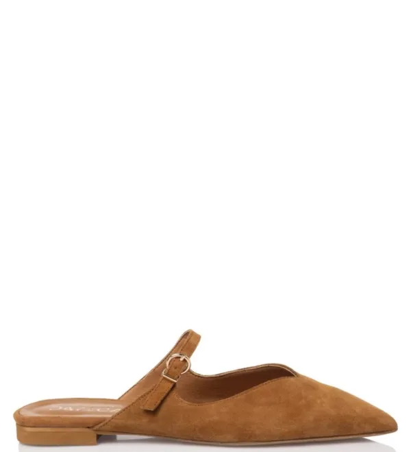 Sante Γυναικείο Flat Mule Ταμπά με Διακοσμητικό Λουράκι