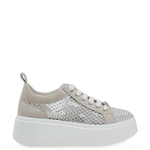 Renato Garini Μπεζ Sneaker με Διάτρητο Σχέδιο & Chunky Σόλα