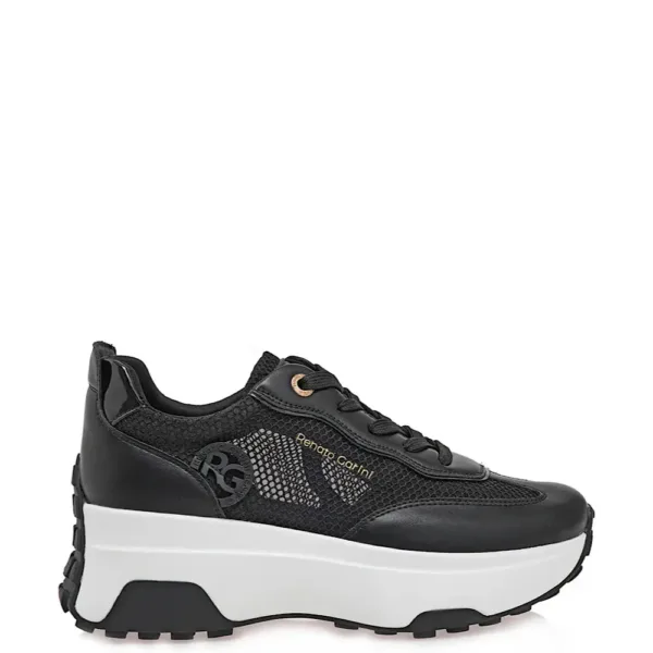 Renato Garini Μαύρο Sneaker με Chunky Σόλα