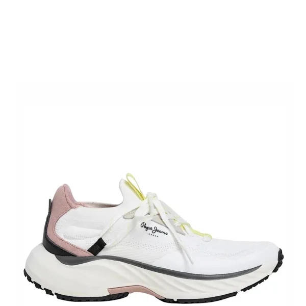 Pepe Jeans Cromer Club Γυναικεία Sneakers Λευκά/Ροζ