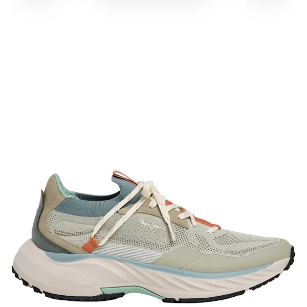 Pepe Jeans Cromer Club Ανδρικά Sneakers Μπεζ/Πράσινο