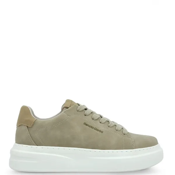 Renato Garini Ανδρικό Sneaker Μπεζ με Platform Σόλα