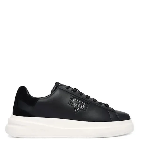 Guess Ανδρικά Sneakers Μαύρα με Platform Σόλα & Logo