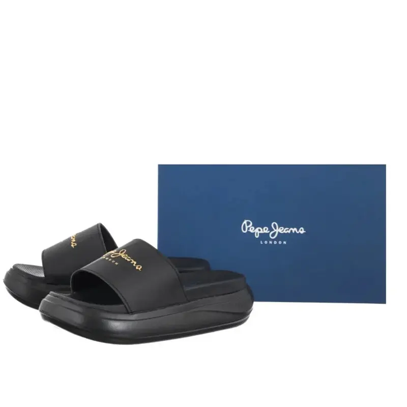 Pepe Jeans Μαύρη Παντόφλα Slide με Logo 3 Pepe Jeans Μαύρη Παντόφλα Slide με Logo - Image 3